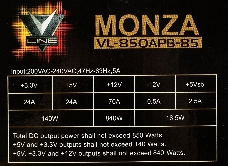 Блок питания Formula ATX 850W MONZA VL-850APB-85 80+ bronze (24+4+4pin) APFC 120mm fan 7xSATA RTL
