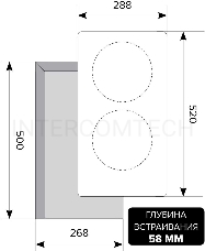 Индукционная варочная поверхность Lex EVI 320 F BL черный