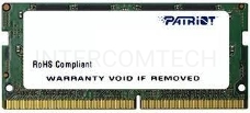 Модуль памяти SO-DIMM DDR 4 DIMM 16Gb PC21300, 2666Mhz, PATRIOT Signature (PSD416G266681S) (retail)