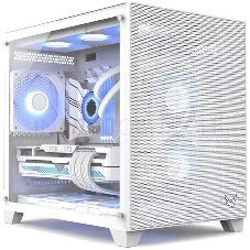 Корпус Formula Crystal Z5 белый без БП mATX 11x120mm 2xUSB2.0 1xUSB3.0 audio bott PSU