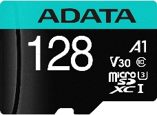 Карта памяти MICRO SDXC 128GB W/AD. AUSDX128GUI3V30SA2-RA1 ADATA