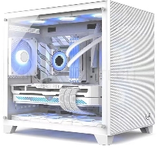 Корпус Formula Crystal Z5 белый без БП mATX 11x120mm 2xUSB2.0 1xUSB3.0 audio bott PSU