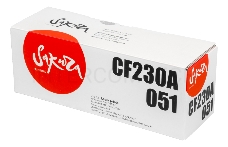 Картридж SAKURA CF230A/051 для HP и Canon, черный, 1 700 к.