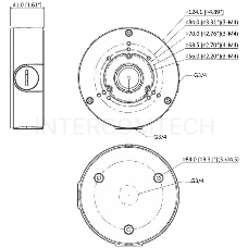 DAHUA DH-PFA130-E Монтажная коробка IP66, IK10 Совместима: для bullet, eyeball