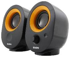 Колонки SVEN 316, черный {2.0, 2 х 2 W RMS, 100-20000Hz}