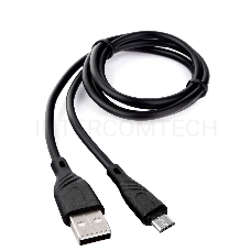 Кабель USB 2.0 Cablexpert CCB-mUSB2-AMBMO1-1MB, AM/microB, издание Classic 0.1, длина 1м, черный, блистер