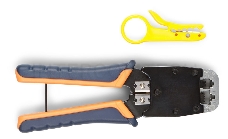 Инструмент обжимной для RJ-45, RJ-12 Hyperline HT-500, профессиональный