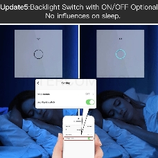Выключатель MOES Gang Smart Switch ZS-B-EU3, Zigbee, 95-250 В