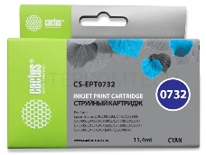 Картридж струйный Cactus CS-EPT0732 голубой для Epson Stylus С79/ C110/ СХ3900/ CX4900 (11,4ml)