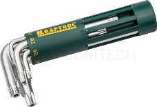 Набор ключей KRAFTOOL 27433-1_z01  expert корот. cr-mo сталь держ.-рук. t10-t50.8 пред