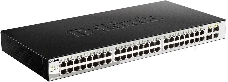 Коммутатор D-Link DGS-1210-52MP/ME DGS-1210-52MP/ME/B1A 48G 4SFP 48PoE 370W управляемый