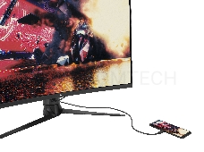 Монитор ASUS 31.5 ROG Strix XG32VC VA LED изогнутый, ProGaming, 2560x1440, 1ms, 400cd/m2, 3000:1, 178°/178°, HDMI, DP, USB Type-C, 170Hz, HDR 400, FreeSync, Tilt, Swivel, HAS, VESA, Black, 90LM03S0-B04170