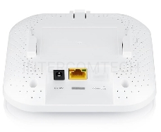 Гибридная точка доступа Zyxel NebulaFlex NWA50AX, WiFi 6, 802.11a/b/g/n/ac/ax (2,4 и 5 ГГц), MU-MIMO, антенны 2x2, до 575+1200 Мбит/с, 1xLAN GE, PoE, без поддержки Captive portal и WPA-Enterprise, защ