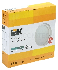 Светильник Iek LDPO0-4004-18-4000-K01 LED ДПО 4004 18Вт IP54 4000K круг белый IEK