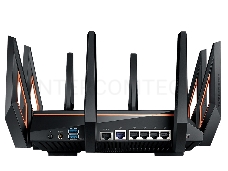 Маршрутизатор ASUS GT-AX11000 Tri-band WiFi 6(802.11ax) Gaming Router –Worlds first 10 Gigabit Wi-Fi router with a quad-core processor, 2.5G gaming port, DFS band, wtfast, Adaptive QoS, AiMesh for mesh wifi system