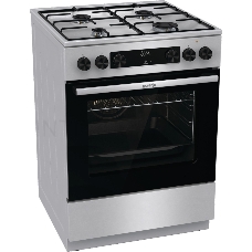 Плита Комбинированная Gorenje GKS6C70XJ нержавеющая сталь (без крышки) реш.сталь