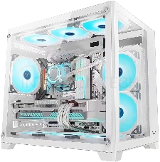 Корпус Formula Crystal Z5 белый без БП mATX 11x120mm 2xUSB2.0 1xUSB3.0 audio bott PSU