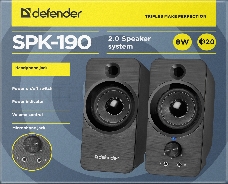 Акустическая система DEFENDER 2.0 SPK-190 BLACK 65190