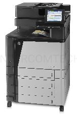 МФУ HP Color LaserJet Enterprise Flow M880z, цветной лазерный принтер/сканер/копир/факс A3+, 46 ppm, 1200dpi,1,5Gb,5trays100+4*500 ,Duplex,ADF200,Enc.HDD320Gb,PS,USB/GigEth/FIH/HI P,JetLink,LCD8i,KensLock,1y warr, замена CE664A CM6030, CE665A CM6030f, Q39