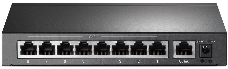 Коммутатор 9-port 10/100Mbps unmanaged switch with 8 PoE+ ports, compliant with 802.3af/at PoE, 65W PoE budget, support 250m Extend Mode, Priority mode and Isolation mode, desktop mount, plug and play.
