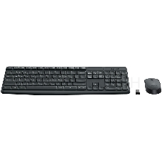 Клавиатура + мышь Logitech MK235 клав:черный мышь:черный USB беспроводная