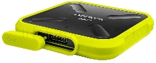 Внешний  твердотельный жесткий диск 3.3 256GB ADATA SD700 External SSD ASD700-256GU31-CYL USB 3.1 Gen 1, 440/440, IOPS 32/19K, MTBF 2M, 3D V-NAND TLC, 256MB, 200TBW, DWPD, IP68, Yellow, RTL