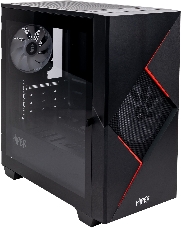 Корпус GameMax Cyclops BR без БП (Midi Tower, ATX, Черно-красн.,1*USB2.0 + 1*USB3.0, 2*120мм)