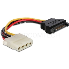 Кабель питания SATA Cablexpert CC-SATA-PS-M, 15см, sata 15pin/molex 4pin, пакет