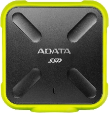 Внешний  твердотельный жесткий диск 3.3 256GB ADATA SD700 External SSD ASD700-256GU31-CYL USB 3.1 Gen 1, 440/440, IOPS 32/19K, MTBF 2M, 3D V-NAND TLC, 256MB, 200TBW, DWPD, IP68, Yellow, RTL