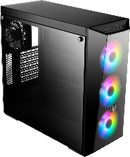 Корпус без блока питания Cooler Master MasterBox 5 Lite RGB, USB 3.0 x 2, 1xFan, 3x120mm ARGB Fan, Black, Splitter cable + Controller, ATX, w/o PSU