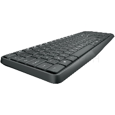 Клавиатура + мышь Logitech MK235 клав:черный мышь:черный USB беспроводная