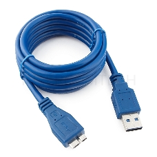 Кабель USB 3.0 для соед. 1.8м  А-microB (5 pin) Gembird PRO позол.конт., пакет CCP-mUSB3-AMBM-6