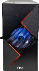 Корпус GameMax Cyclops BR без БП (Midi Tower, ATX, Черно-красн.,1*USB2.0 + 1*USB3.0, 2*120мм)