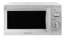 Микроволновая печь VEKTA MS720AHW 20 л., механическое управление, 700Вт, цвет белый
