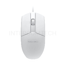 Мышь проводная Dareu LM103 White (белый), DPI 1200, размер 118x61x38мм, 1,58м