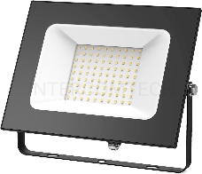 Прожектор светодиодный GAUSS 613527170  LED 70W 4450lm IP65 3000К черный 1/24