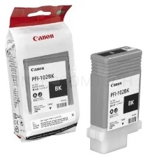 Картридж струйный Canon PFI-102Bk (0895B001) черный, 130 мл., для iPF605, iPF610, iPF650, iPF655, iPF710, iPF750, iPF755, LP17, iPF510