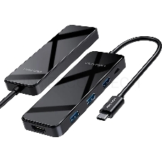 Мультифункциональный хаб Vention USB-C > HDMI v2.0/3xUSB 3.0 OTG/PD (THPBB)