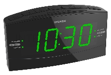 Радиобудильник Hyundai H-RCL238 черный LCD подсв:зеленая часы:цифровые FM