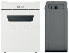 Шредер Leitz IQ PROTECT Premium 4M белый (секр.P-5)/фрагменты/4лист./14лтр./скрепки/скобы