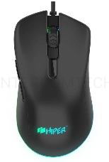 Мышь игровая HIPER COBRA (GMUS-4000) Black USB {6400 dpi, 6 кнопок, USB кабель 1.8м, черный}