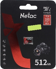 Флеш-накопитель NeTac P500 Extreme Pro MicroSDXC 512GB V30/A1/C10 up to 100MB/s