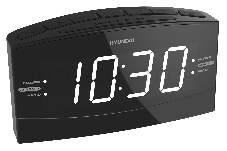 Радиобудильник Hyundai H-RCL238 черный LCD подсв:белая часы:цифровые FM