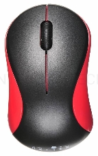 Мышь Oklick 605SW черный/красный оптическая (1200dpi) беспроводная USB (2but)