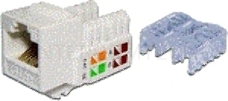 Модуль Keystone RJ45, Cat.5E, UTP, 90 градусов, белый