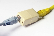 Проходной адаптер RJ45 кат.5e VCOM соединительный RJ-45/RJ-45(10 шт. в уп-ке), блистер