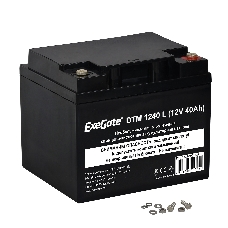 Батарея ExeGate DTM 1240 L (12V 40Ah), клеммы под болт М5