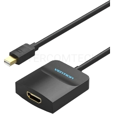 Адаптер-переходник Vention mini DisplayPort 20M > HDMI F Чёрный (HBCBB)