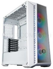 Корпус Cooler Master MasterBox 520Mesh White USB3.0x1,USB3.1type Cx1,Audio,ARGB fan x3,white,front Mesh panel