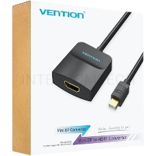 Адаптер-переходник Vention mini DisplayPort 20M > HDMI F Чёрный (HBCBB)